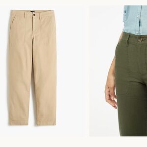 NWT J. Crew light khaki cotton camp pants 2 xs small
